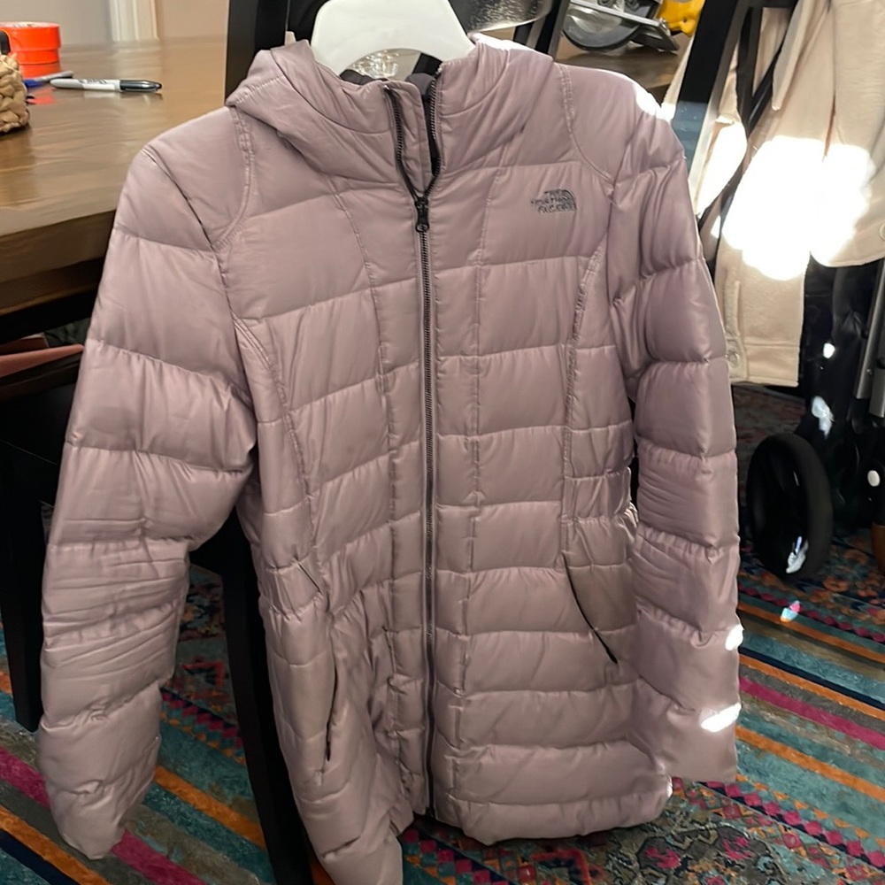 Light purple north face jacket
